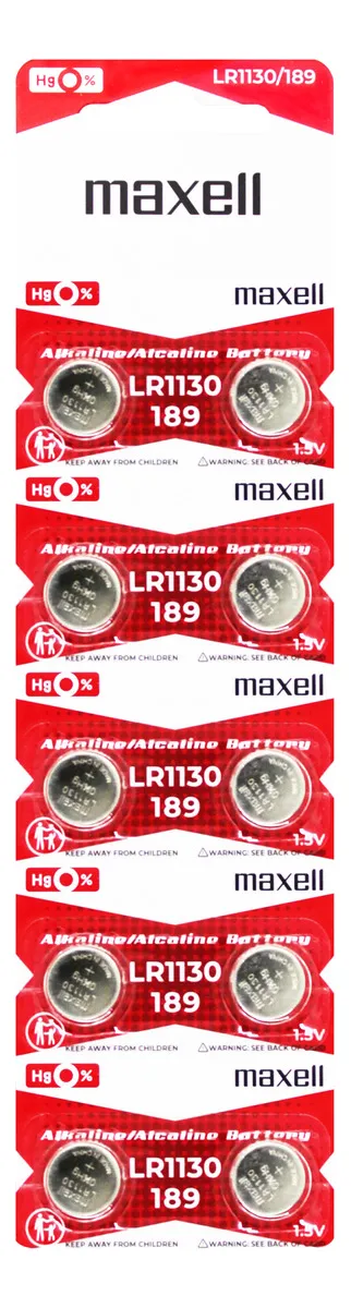 Pila Maxell Micro Alkaline Lr1130 Botón